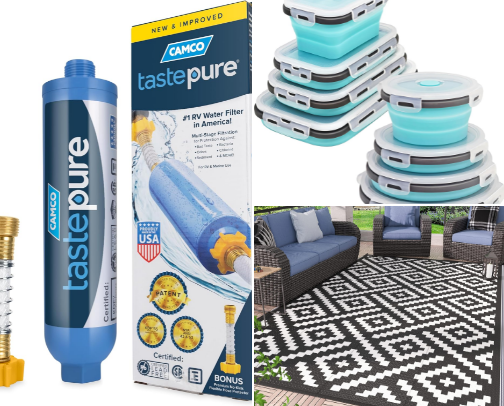 Small Camper Must-Haves 🤍 | RV Essentials I Actually Use cover photo collage