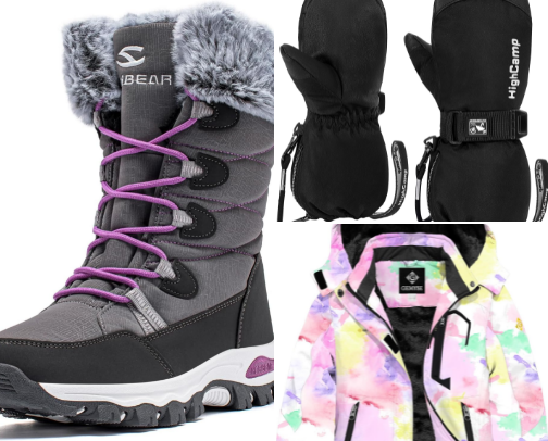 Girls Winter Gear cover photo collage
