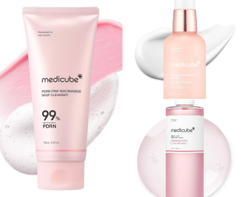 glowing up: my skin care favs💓🫧 cover photo collage