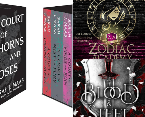 The "Dark Romantasy" Bookshelf cover photo collage