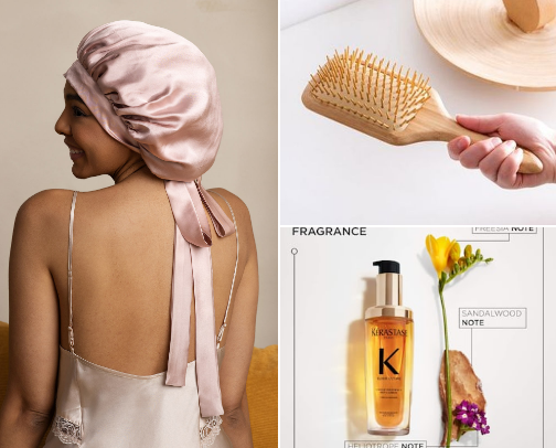 Healthy Hair:
 Needs and Musts cover photo collage