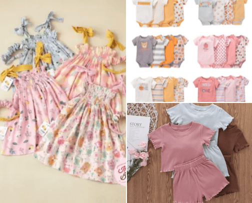 Rekomendasi Baju Anak Perempuan♡₊˚ 🦢・₊✧⋆⭒˚｡⋆ cover photo collage