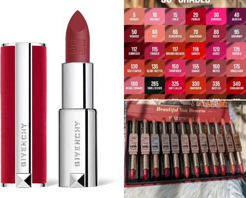 Givenchy Le Rouge Deep Velvet cover photo collage