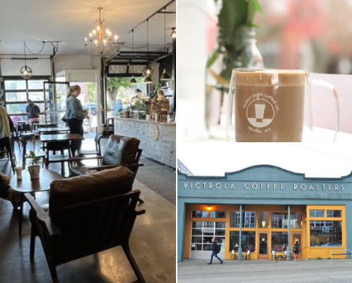 Highly Recommended Coffee Cafe's In Seattle cover photo collage