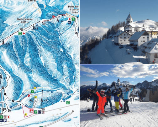 weekend ski destinations 🗻🎿 cover photo collage