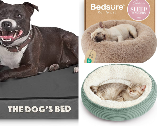 Orthopedic Pet Beds cover photo collage