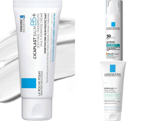 Skincare products for sensitive skin cover photo collage