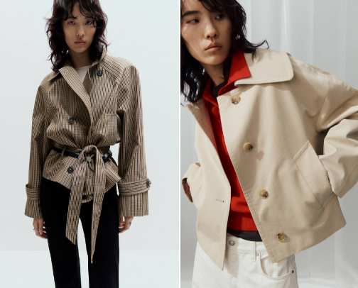 Fall Fav short trench cover photo collage