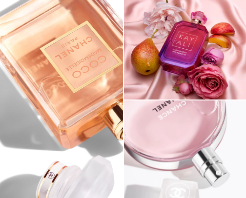 Perfumes | section for women• cover photo collage