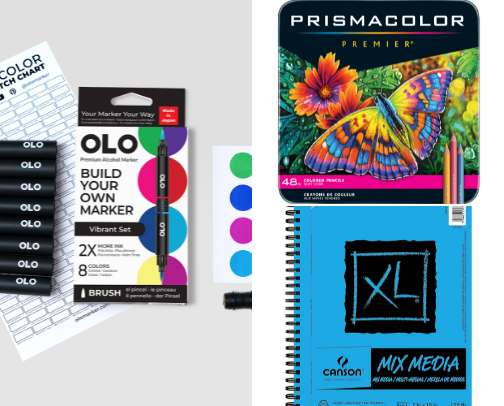 Art Supplies cover photo collage