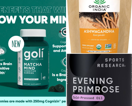 Organic Vitamins cover photo collage