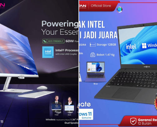 komputer PC dan laptop brand ternama terkini dengan performa ciamik cover photo collage