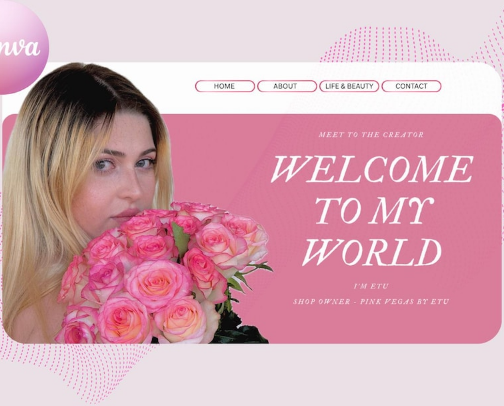 Top Canva Website Templates 💻 cover photo collage