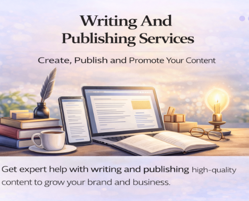 Writing & Publishing Services cover photo collage