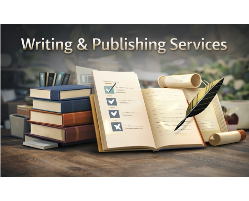 Writing & Publishing Services cover photo collage