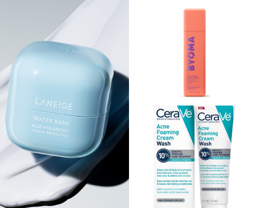 Acne prone Skin Products cover photo collage