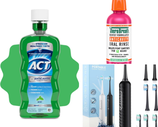 Good Oral hygiene product cover photo collage