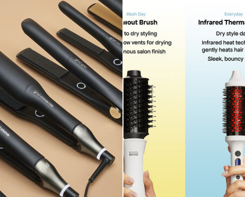 Curly hair to straight hair from a Latina 😌🇩🇴 cover photo collage