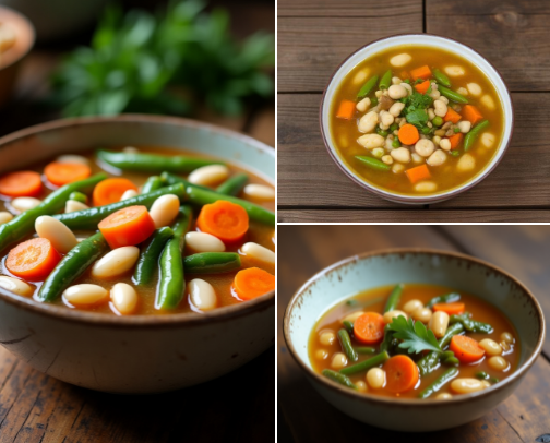 Full, Not Stuffed: The Low-Cal Soup Bowl Formula cover photo collage