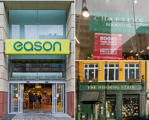 Must visit bookstores in Dublin cover photo collage