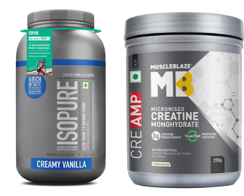 Gym Supplements cover photo collage