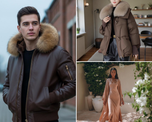 Brown outfit ideas cover photo collage