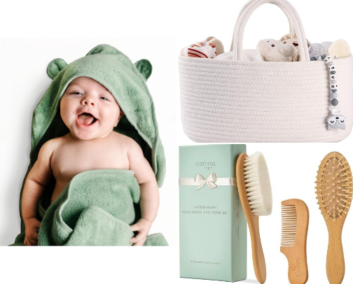 Baby supplies cover photo collage