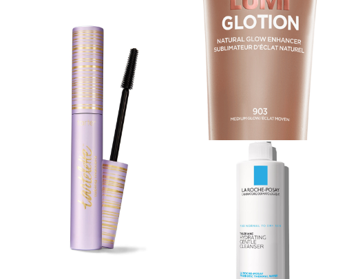 Beauty products cover photo collage