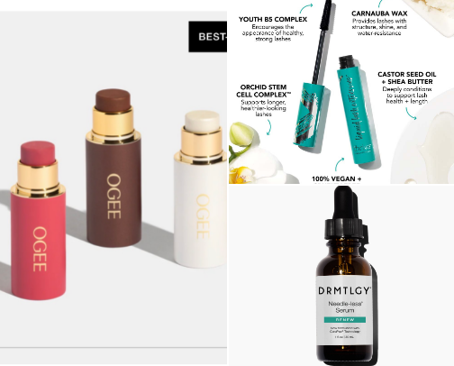 The Mediterranean Glow / Beauty Recs cover photo collage