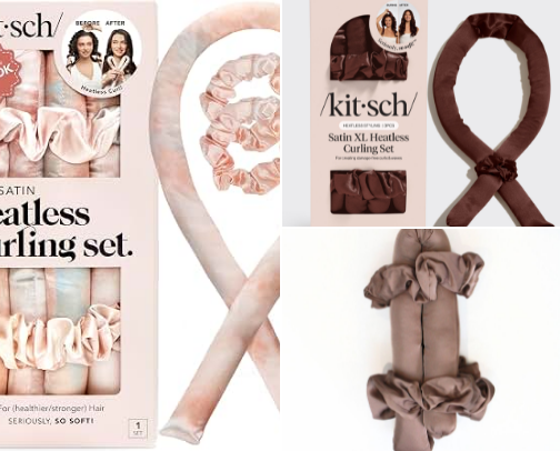 My Heatless Curl Favorites for Easy, Bouncy Hair cover photo collage