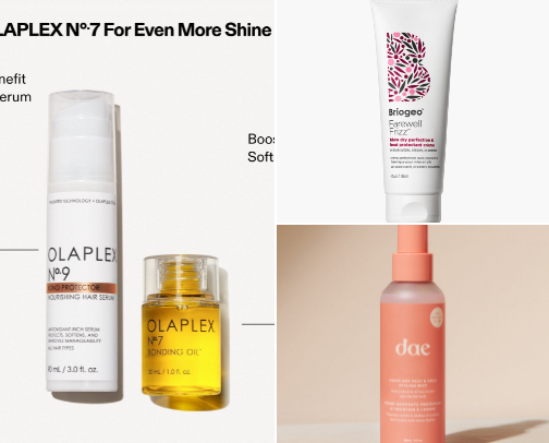 Hair Styling Products That Don’t Damage or Dry Hair cover photo collage