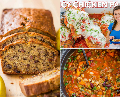 Delicious Recipes that you can make at home. cover photo collage