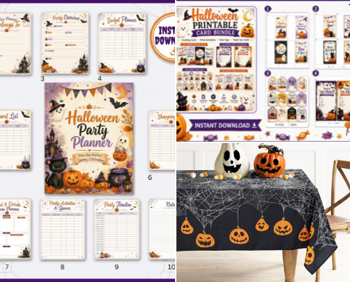 🎃 20 Halloween Party Essentials for a Spooky Celebration cover photo collage