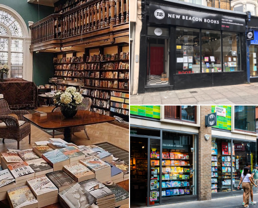 Must Visit Bookstores in London cover photo collage