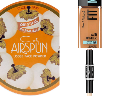 My everyday makeup products cover photo collage