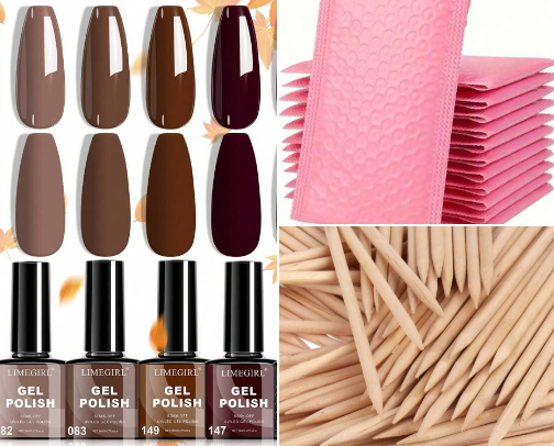 Press on nails cover photo collage