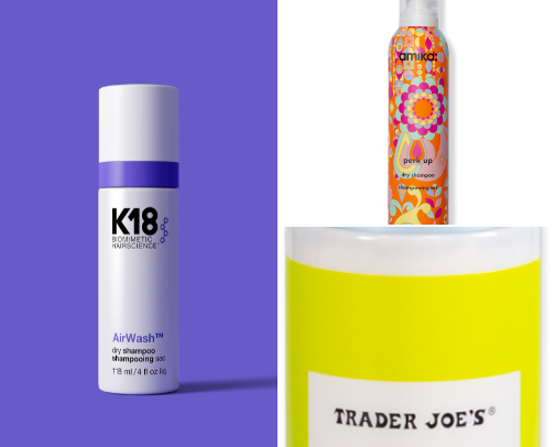 Dry shampoos cover photo collage