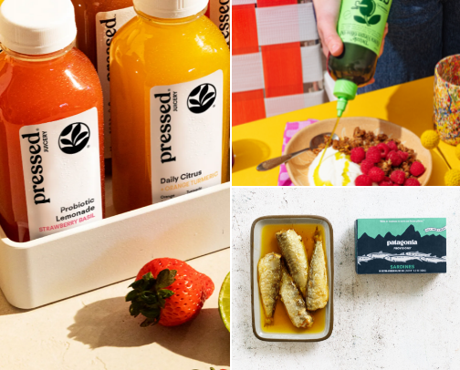 What’s in My Fridge & Pantry: Everyday Staples, Snacks & Grocery List Essentials cover photo collage