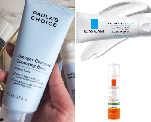 Skincare for acne prone skin cover photo collage
