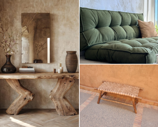 “Something warm and unique for your home.” cover photo collage