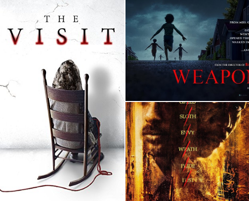 Scary movies cover photo collage