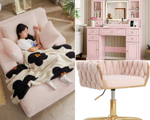 Ultra Feminine Furniture and Decor.💖 cover photo collage