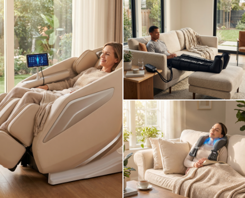 Everything Your Sore, Tired, Aching Body Has Been Begging You to Buy on Amazon — Massage Guns, TENS Units, Recovery Wraps & More cover photo collage