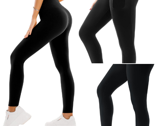 Best Amazon Lululemon Dupes: Lulu Leggings Dupe for Women with Pockets on the Market cover photo collage