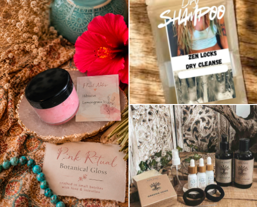 Boho Apothecary: All Natural Self Care cover photo collage