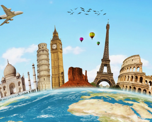 Travel Essentials ✈️🚕 cover photo collage