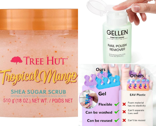 The Ultimate At-Home Pedicure Kit cover photo collage