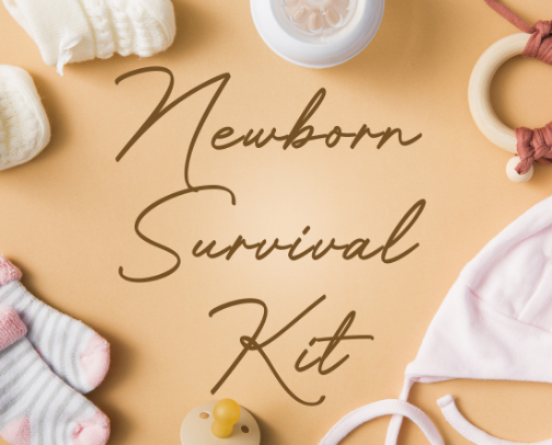 Newborn Survival Kit: My Aesthetic & Lifesaving Essentials cover photo collage