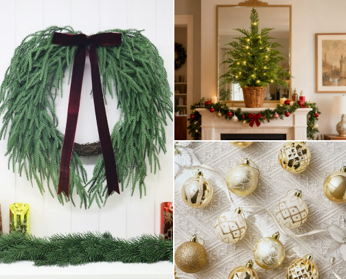 Cozy Christmas Decor Finds 🎄 cover photo collage