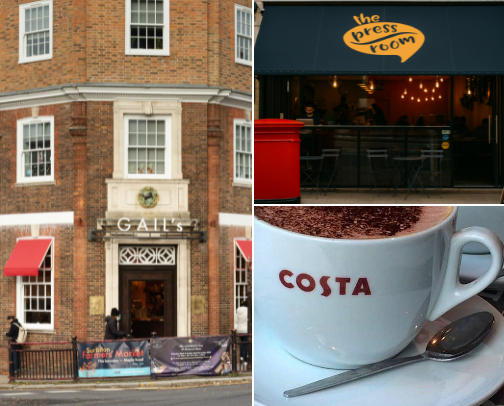 Trendy Coffee Shops in Surbiton cover photo collage